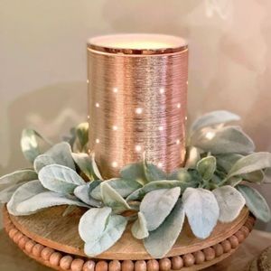 NEW IN BOX SCENTSY ETCHED CORE-ROSE GOLD WARMER